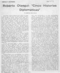 Roberto Otaegui: "cinco historias diplomáticas"