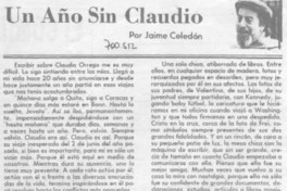 Un año sin Claudio