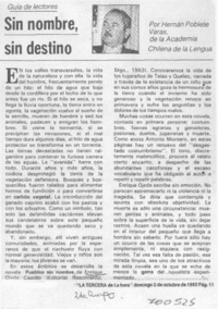 Sin nombre, sin destino