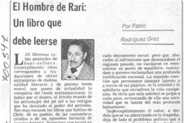 El hombre de Rari, un libro que debe leerse