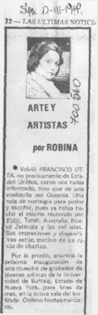 Volvió Francisco Otta