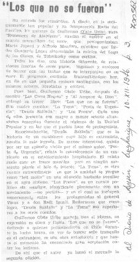 Los que no se fueron".