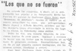 Los que no se fueron".