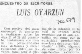 Luis Oyarzún