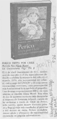 Perico trepa por Chile.