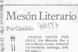 Perico trepa por Chile