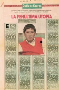 La Penúltima utopía.