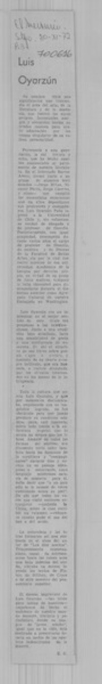 Luis Oyarzún.