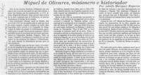 Miguel de Olivares, misionero e historiador