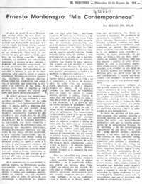 Ernesto Montenegro: "mis contemporáneos"