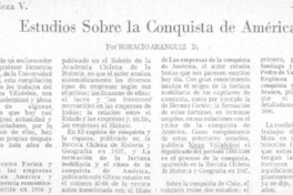 Estudios sobre la conquista de América