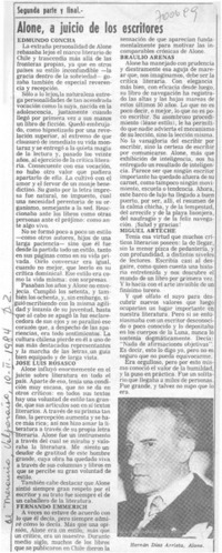 Alone, a juicio de los escritores (segunda parte y final).