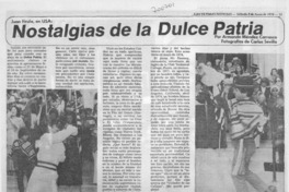 Nostalgias de la dulce patria.