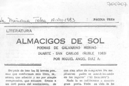Almácigos de sol