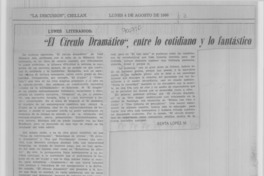 El círculo dramático", entre lo cotidiano y lo fantástico