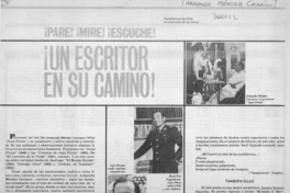 ¡Pare! ¡mire! ¡escuche! ¡un escritor en su camino!