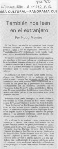 También nos leen en el extranjero