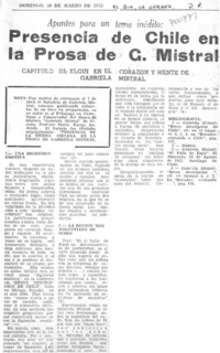Presencia de Chile en la prosa de G. Mistral.