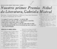 Vida y obra de Gabriela Mistral
