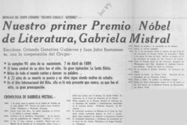 Vida y obra de Gabriela Mistral