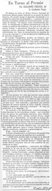 En torno al premio