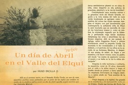 Un día de abril en el Valle de Elqui