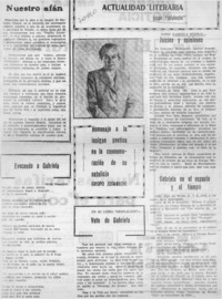 Homenaje a la insigne poetisa en la conmemoración de su natalicio.