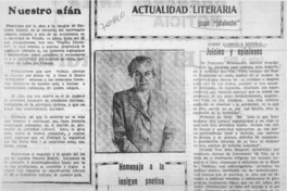 Homenaje a la insigne poetisa en la conmemoración de su natalicio.