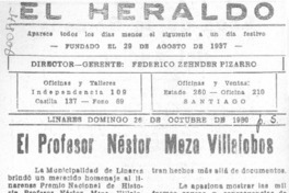 El Profesor Néstor Meza Villalobos.