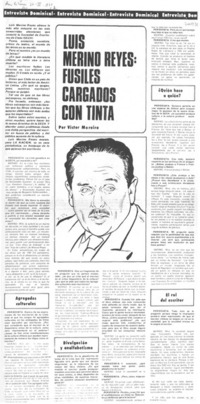 Luis Merino Reyes : fusiles cargados con tinta [entrevista]
