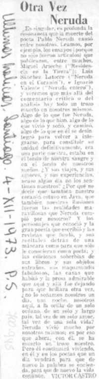 Otra vez Neruda.