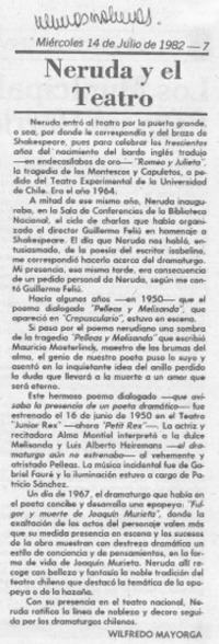 Neruda y el teatro