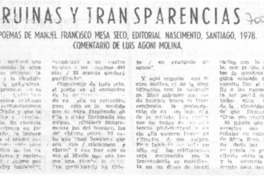 Ruinas y transparencias