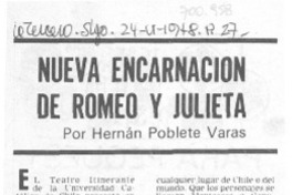 Nueva encarnación de Romeo y Julieta