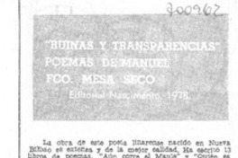 Ruinas y transparencias