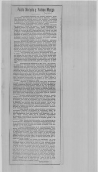 Pablo Neruda y Romeo Murga