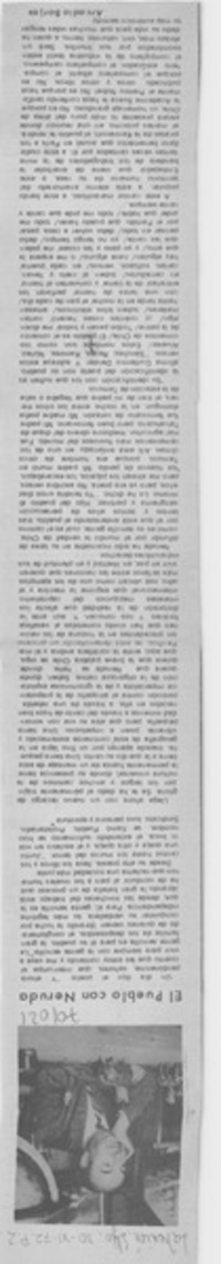 El pueblo con Neruda