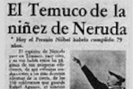 El Temuco de la niñez de Neruda.