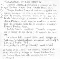 Grandeza de los oficios.