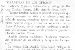 Grandeza de los oficios.