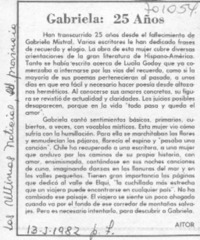 Gabriela: 25 años