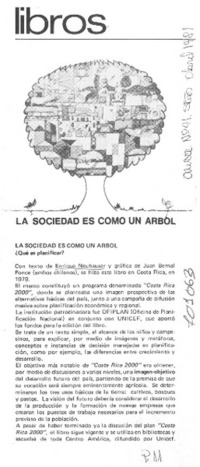 La sociedad es como un árbol.