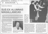 Sus ex alumnas magallánicas.