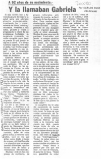 Y la llamaban Gabriela