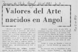 Valores del arte nacidos en Angol.