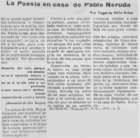 La poesía en casa de Pablo Neruda