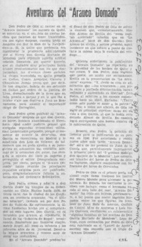 Aventuras del "Arauco domado"