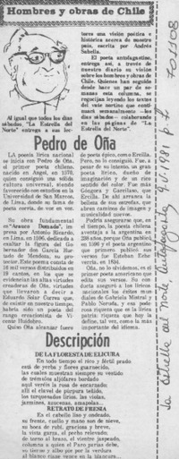 Pedro de Oña.