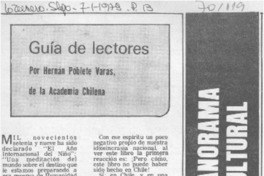 Guía de lectores
