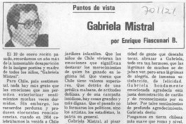 Gabriela Mistral
